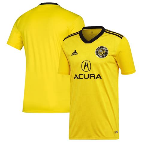 youth columbus crew sc adidas yellow 2019 primary replica jersey|Youth .